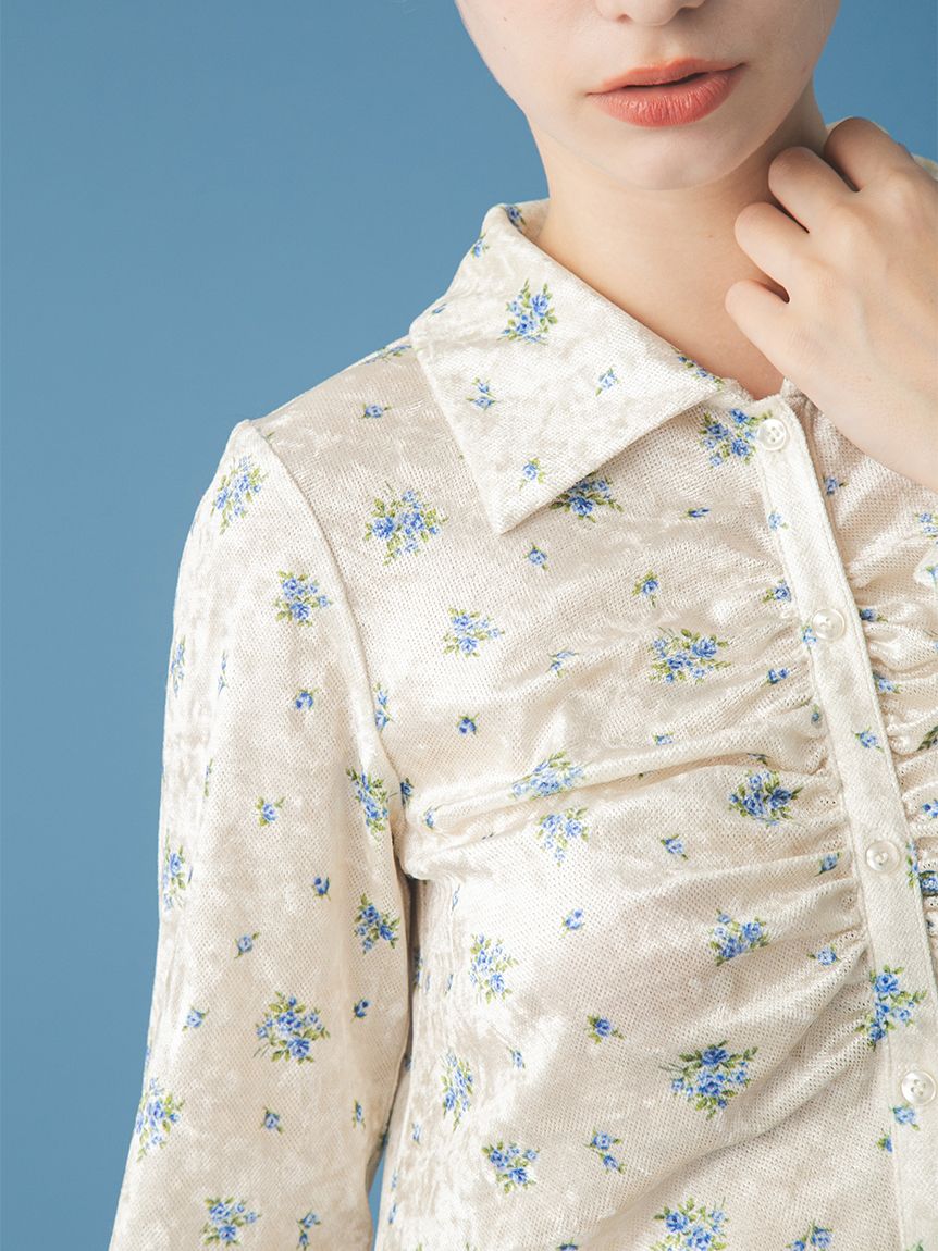 ソフトタッチオリジナルフローラルシャツ(シャツ／ブラウス)｜トップス