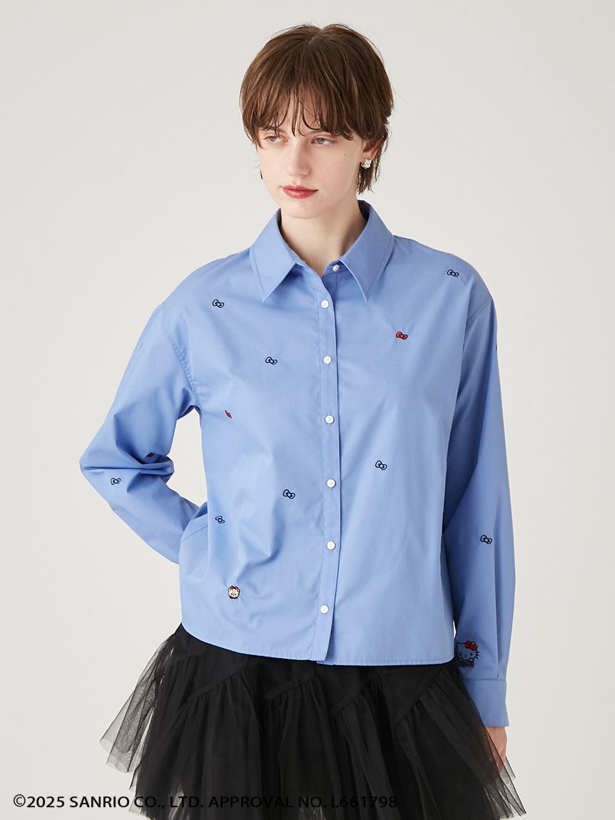 HELLO KITTYリボン刺繍シャツ(シャツ／ブラウス)｜トップス｜FURFUR