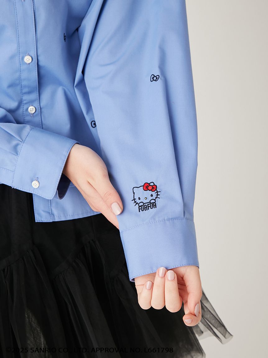HELLO KITTYリボン刺繍シャツ(シャツ／ブラウス)｜トップス｜FURFUR
