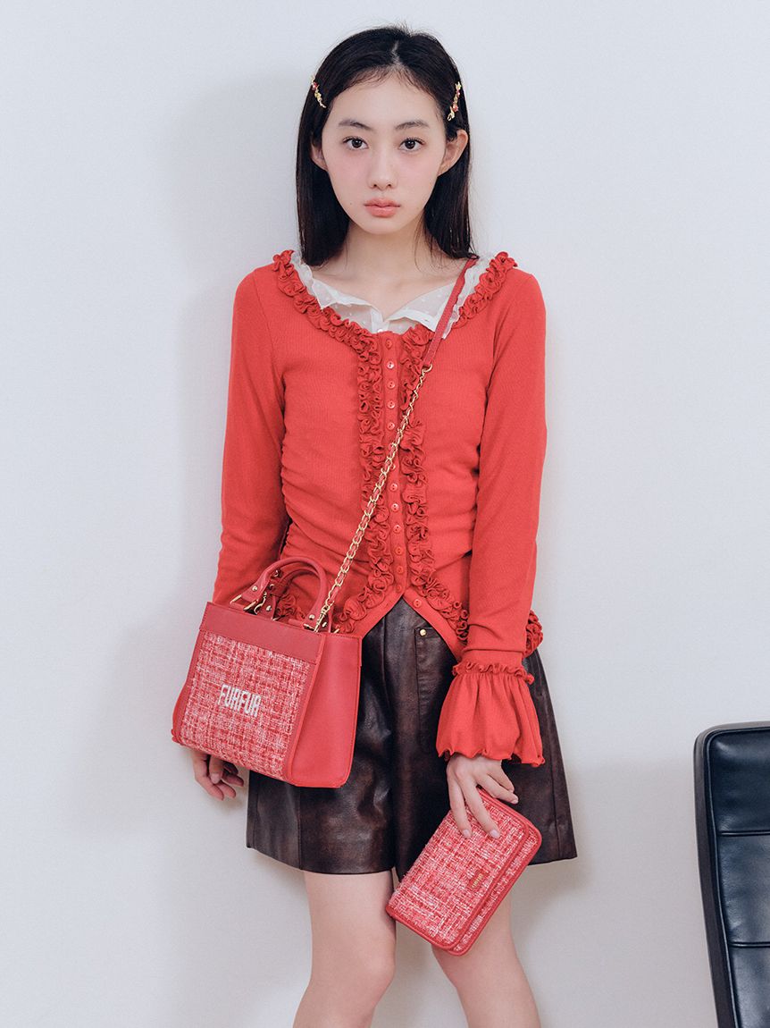 レースフリルブラウス(シャツ／ブラウス)｜トップス｜FURFUR（ファー