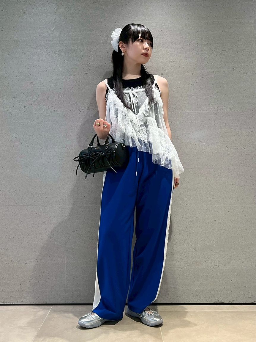ランダムヘムレースキャミソール(Tシャツ／カットソー)｜トップス