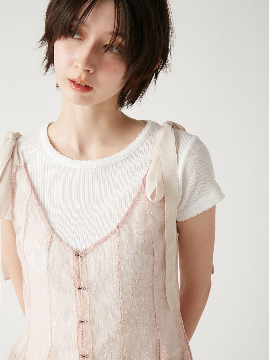 バイカラーリボンレースチュニック(チュニック)｜DRESS｜FURFUR