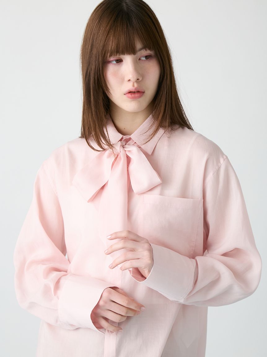 マルチウェイボウタイシアーシャツ(シャツ・ブラウス)｜TOPS｜FURFUR