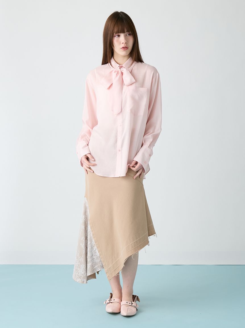 マルチウェイボウタイシアーシャツ(シャツ・ブラウス)｜TOPS｜FURFUR