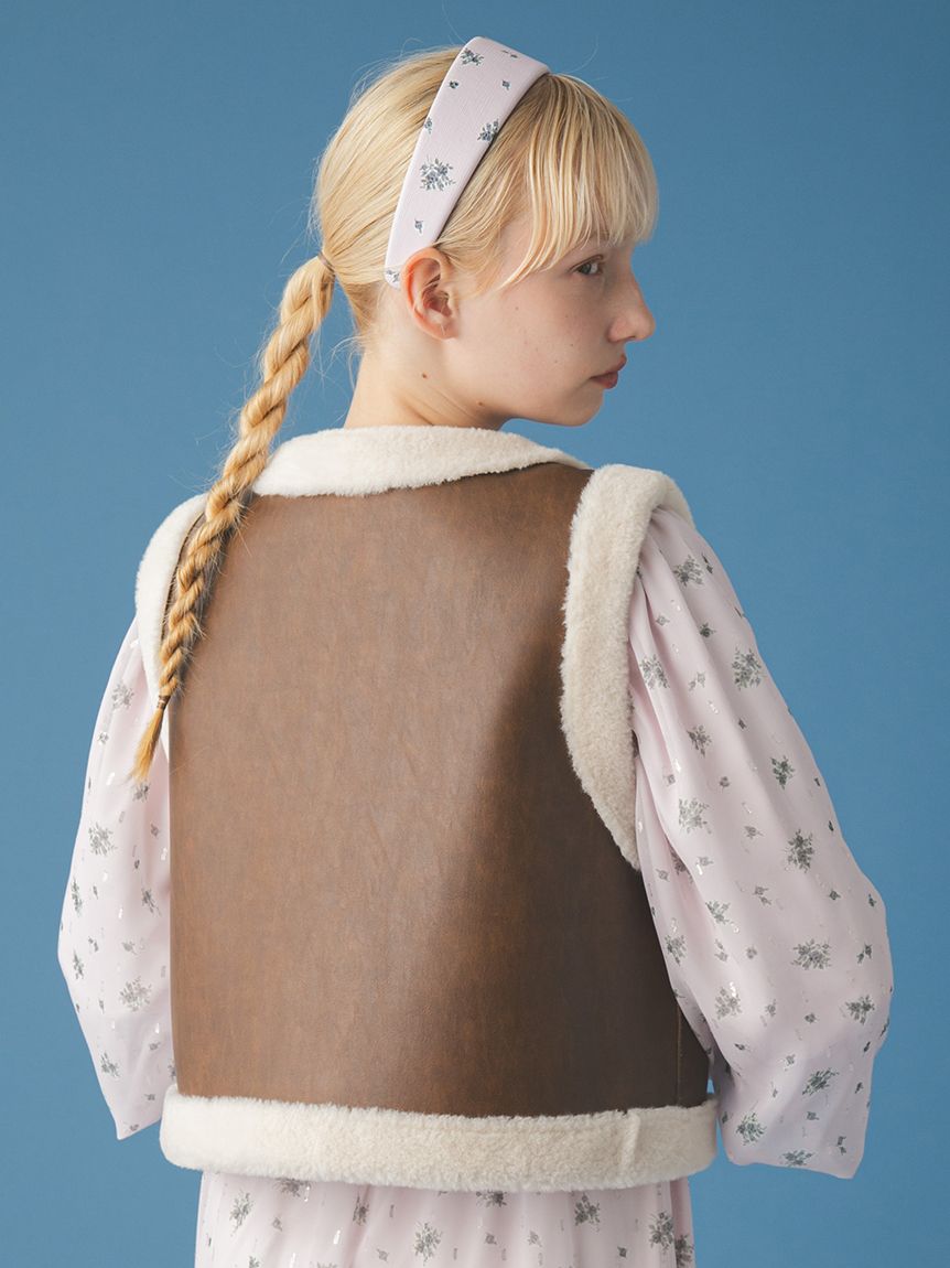 リバーシブルムートンベスト(ジャケット)｜アウター｜FURFUR（ファー