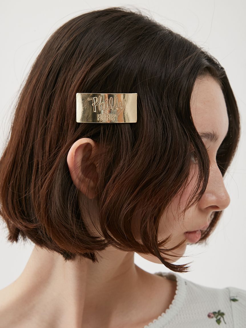FURFUR バレッタ　2色セット ピンク 黒 ブラック ベロアバレッタセット(ヘアアクセサリー)｜ファッション雑貨