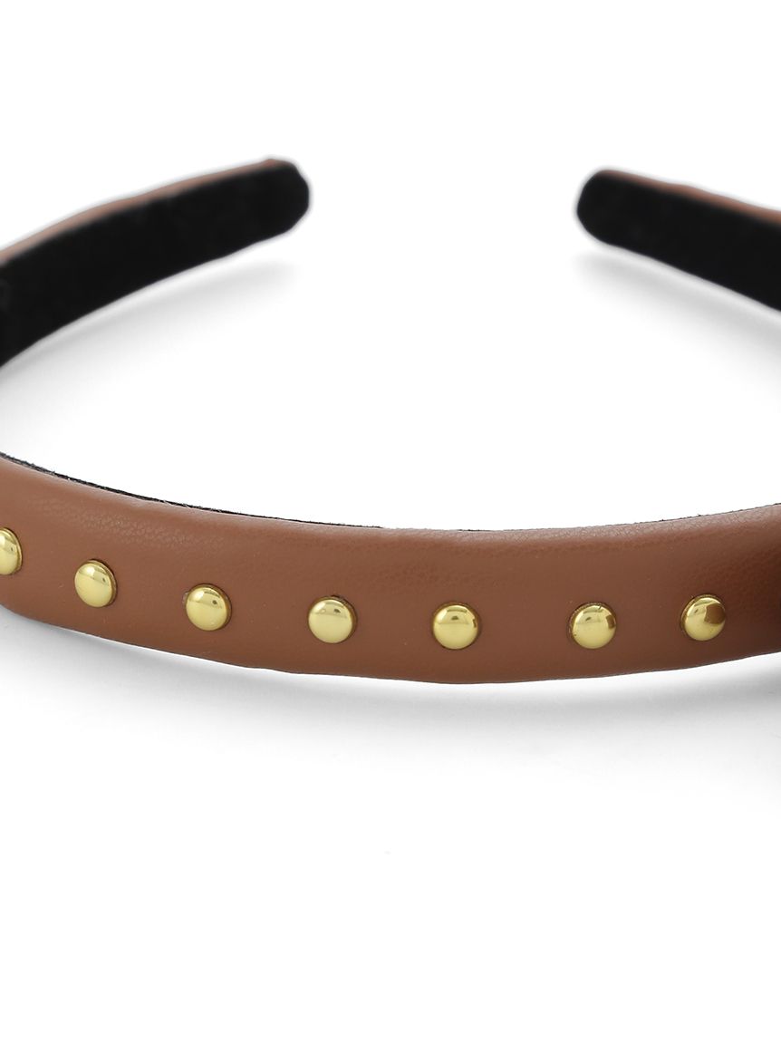 FURFUR スタッズリボンカチューシャ スタッズリボンカチューシャ(ヘアアクセサリー)｜ファッション