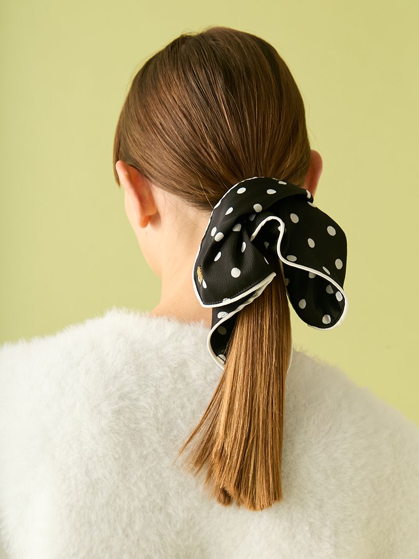 スクエアビッグシュシュ(ヘアアクセサリー)｜ファッション雑貨