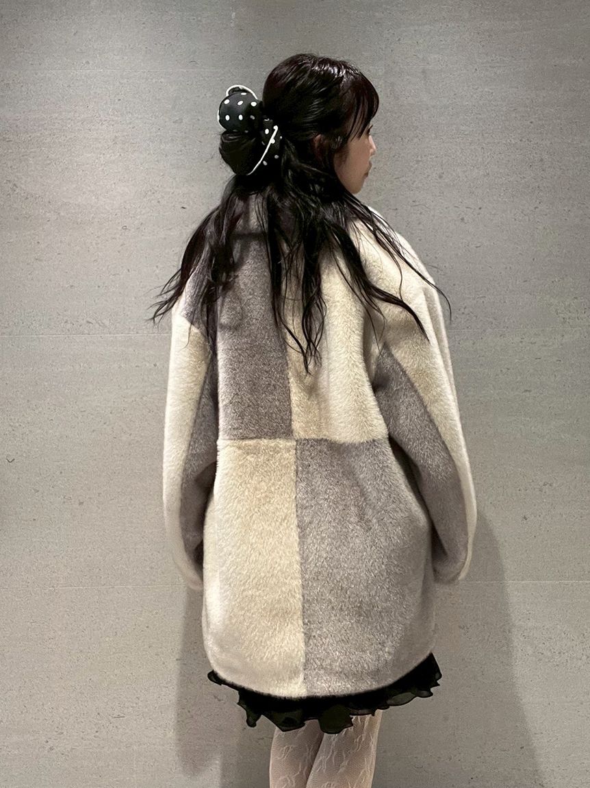 スクエアビッグシュシュ(ヘアアクセサリー)｜ファッション雑貨