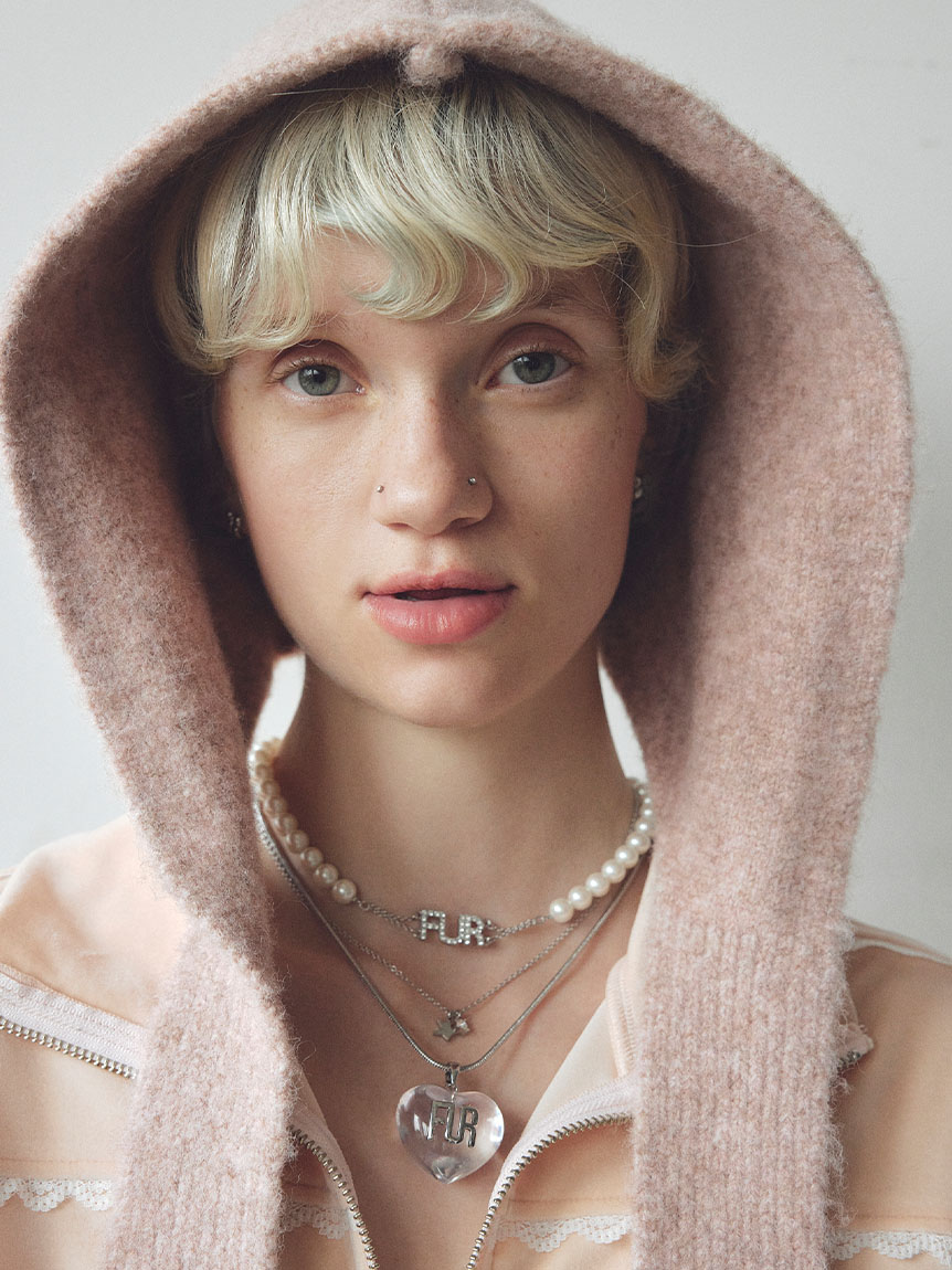 FURFUR ロゴパールネックレス シルバー ロゴパールネックレス(ネックレス)｜ACCESSORY｜FURFUR（ファー