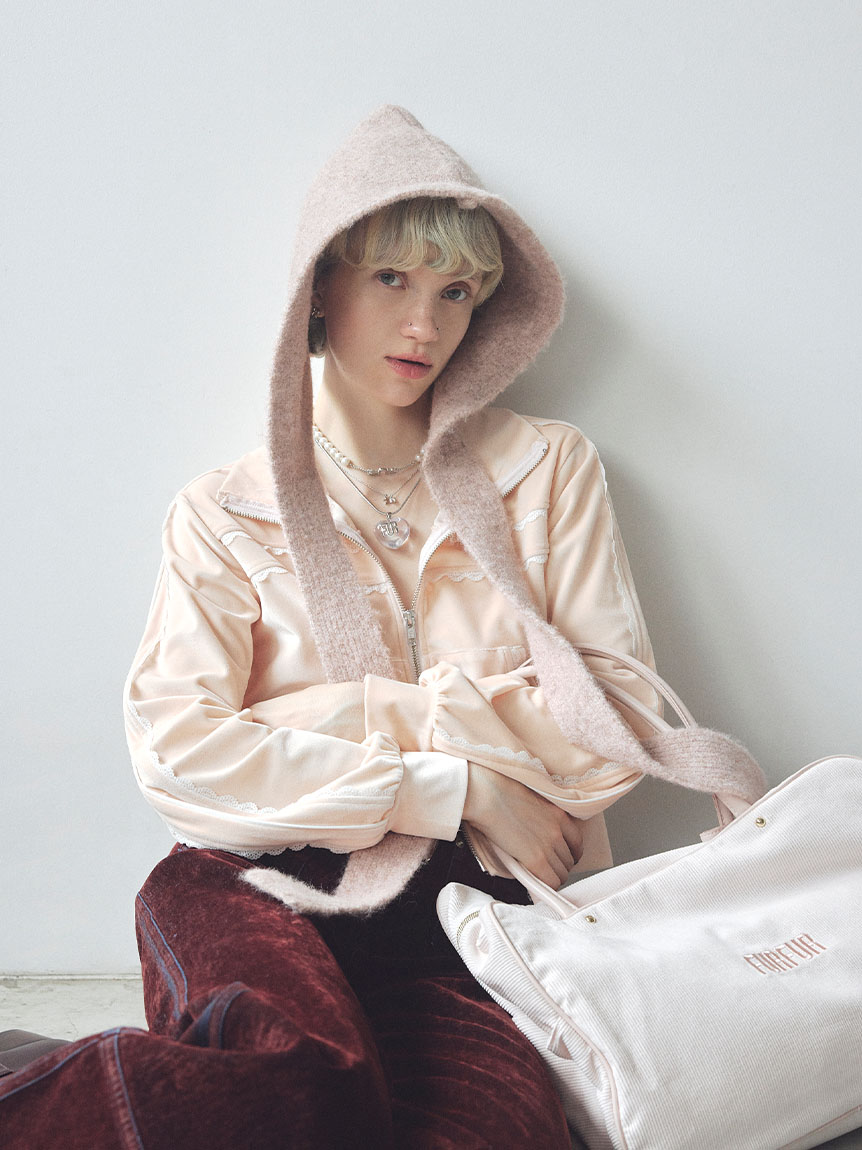 FURFUR ロゴパールネックレス シルバー FURFUR シルバー ロゴパールネックレス ファーファー