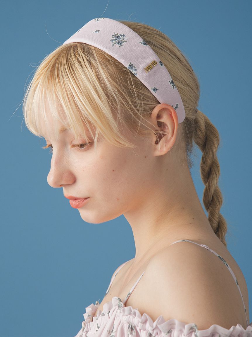 オリジナルフラワープリントカチューシャ(ヘアアクセサリー