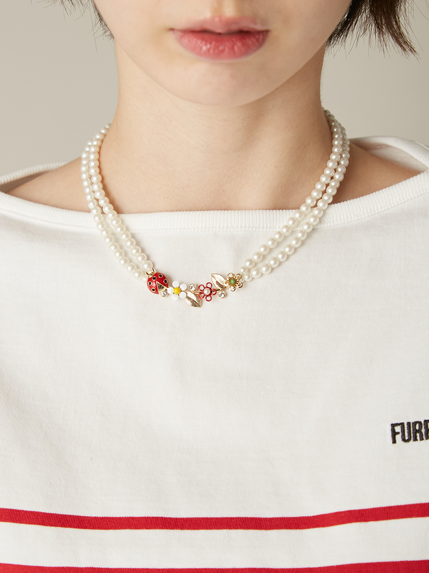 フラワーモチーフパールネックレス(ネックレス)｜ACCESSORY｜FURFUR