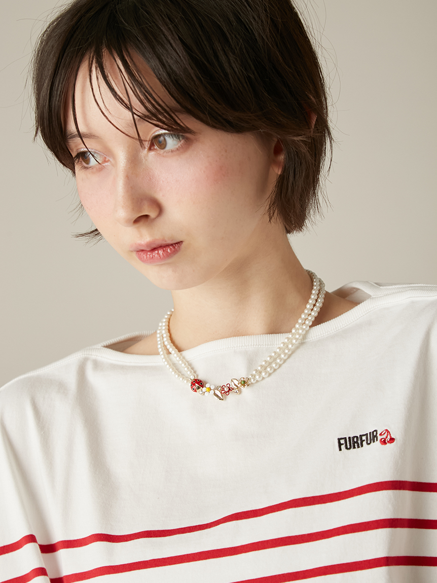 フラワーモチーフパールネックレス(ネックレス)｜ACCESSORY｜FURFUR