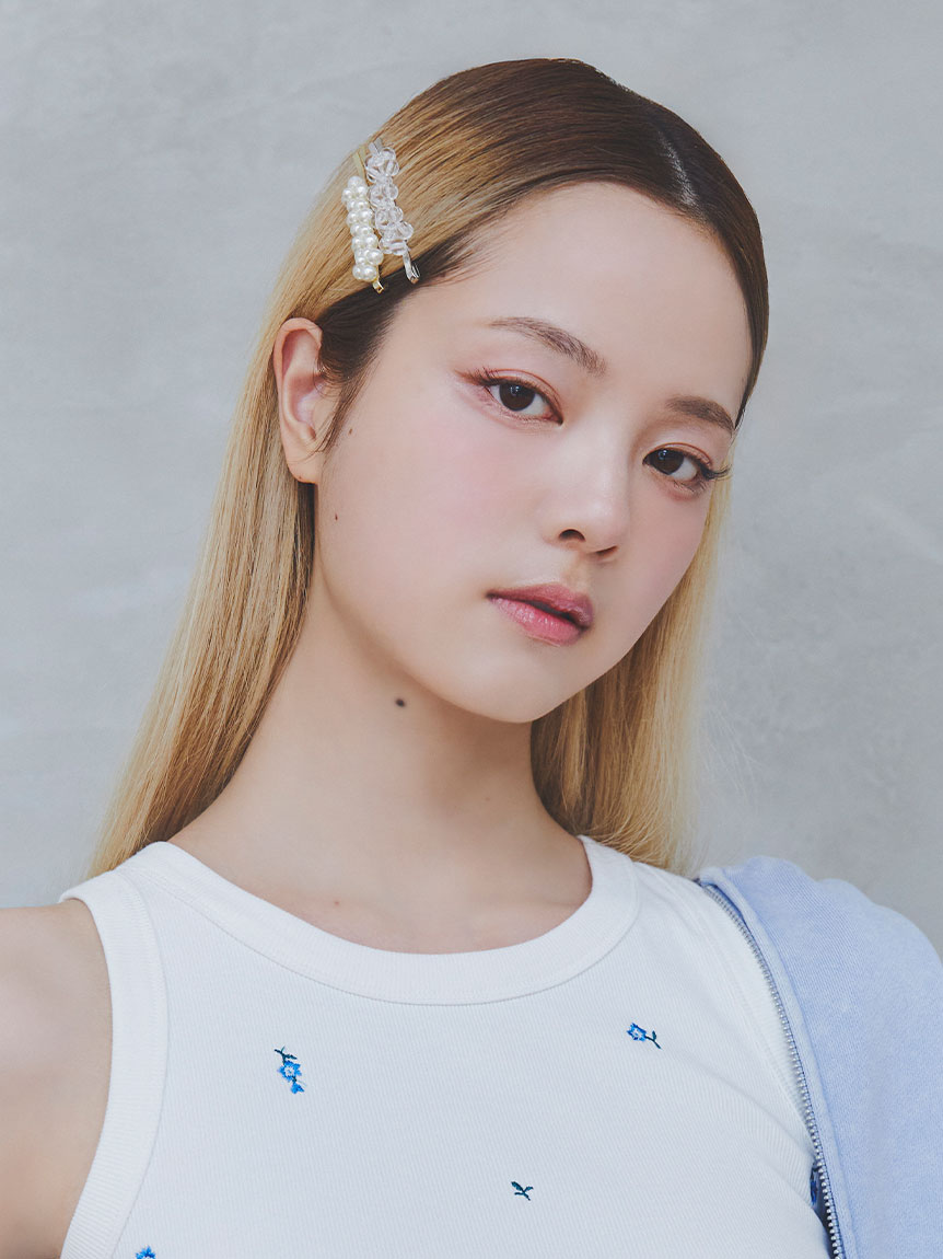 フラワーモチーフヘアピンセット(ヘアアクセサリー)｜ファッション雑貨