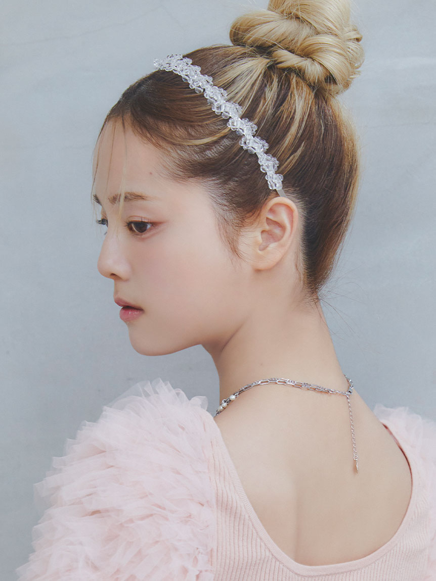 フラワーモチーフカチューシャ(ヘアアクセサリー)｜ファッション雑貨