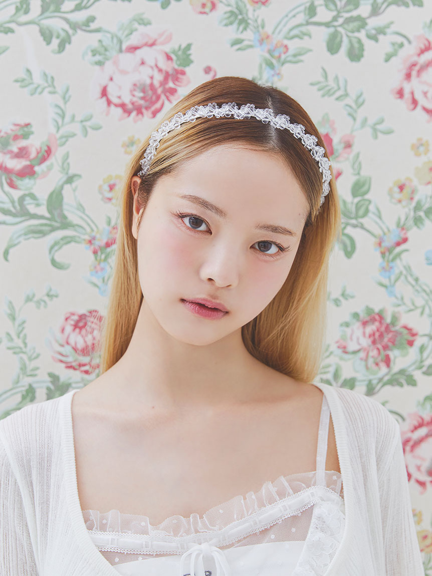フラワーモチーフカチューシャ(ヘアアクセサリー)｜ファッション雑貨
