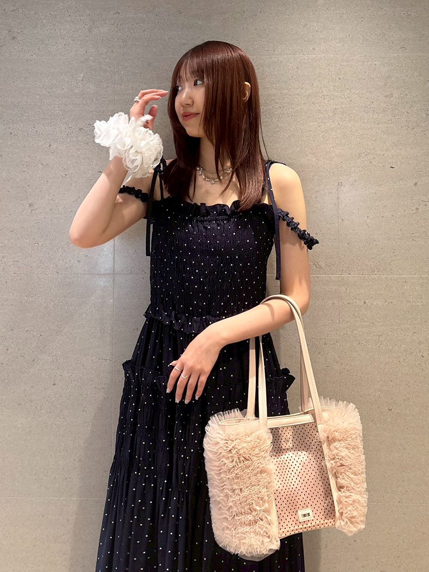 限定カラー】レースコンビバレリーナシュシュ(ヘアアクセサリー