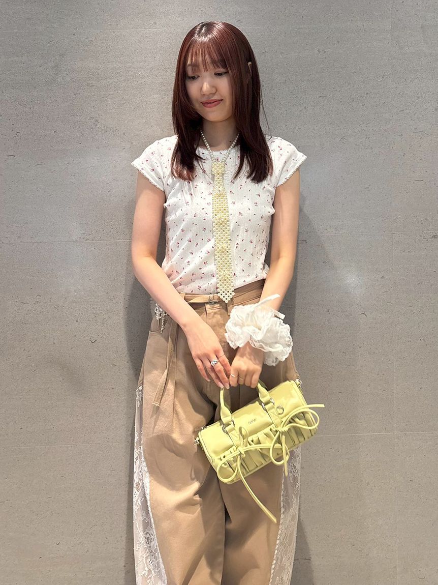 FURFUR カラーブロックバレリーナ 限定カラー】レースコンビバレリーナシュシュ(ヘアアクセサリー