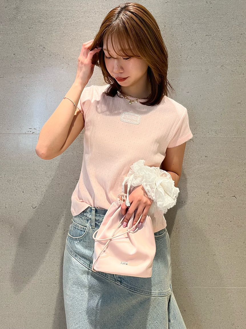 FURFUR カラーブロックバレリーナ 限定カラー】レースコンビバレリーナシュシュ(ヘアアクセサリー