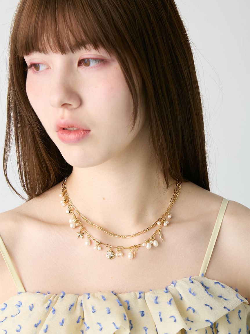 ドレス、ファー、ネックレスセット FURFUR（ファーファー） 【SALE60%OFF】 【即納】 ビーズミックス