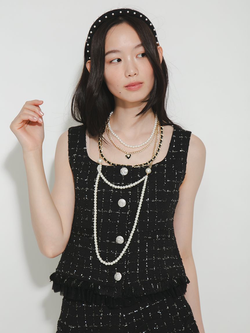 パールチェーンロングネックレス(ネックレス)｜ACCESSORY｜FURFUR