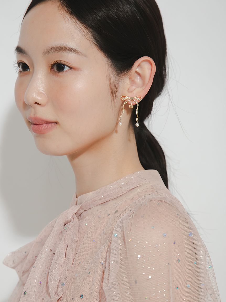 スウィングリボンイヤリング(ピアス・イヤリング)｜ACCESSORY｜FURFUR