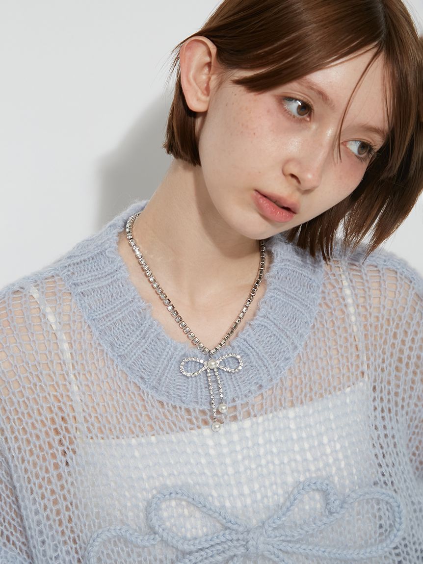リボンデザインネックレス(ネックレス)｜ACCESSORY｜FURFUR（ファー
