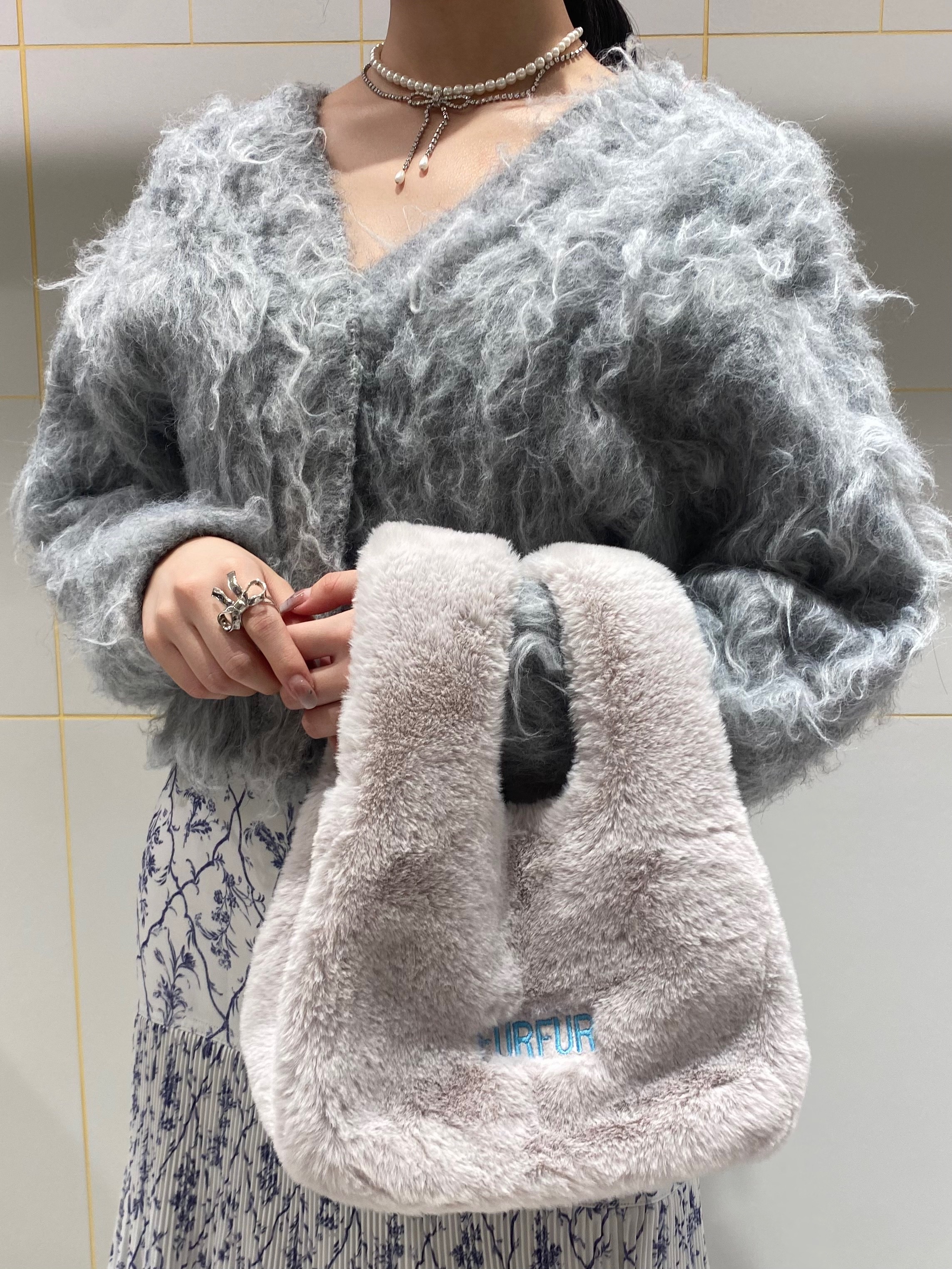 レディース【新品】furfur エコファー マーケット バック