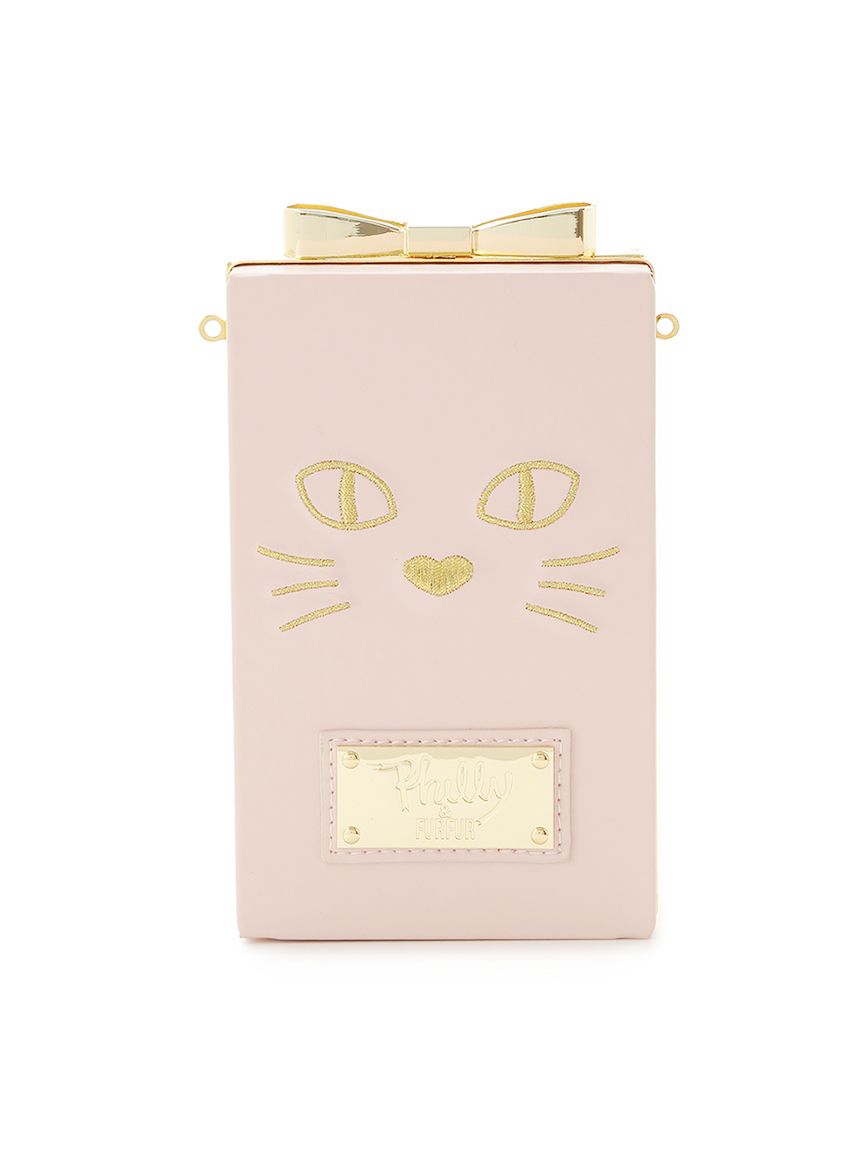 FURFUR philly chocolate ショルダーバッグ ピンク ファーファー FURFUR 【Philly chocolate】キャットモチーフ