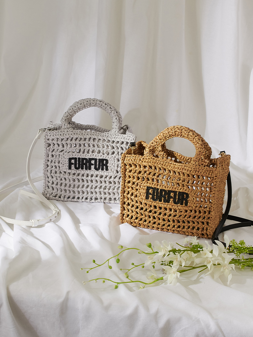 FURFUR｜【オフィシャル限定カラー】ラフィアトートバッグ