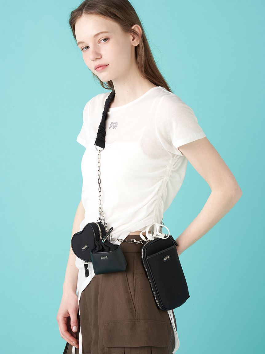 WEB限定カラー】マテリアルコンビ3SETショルダーバッグ(バッグ