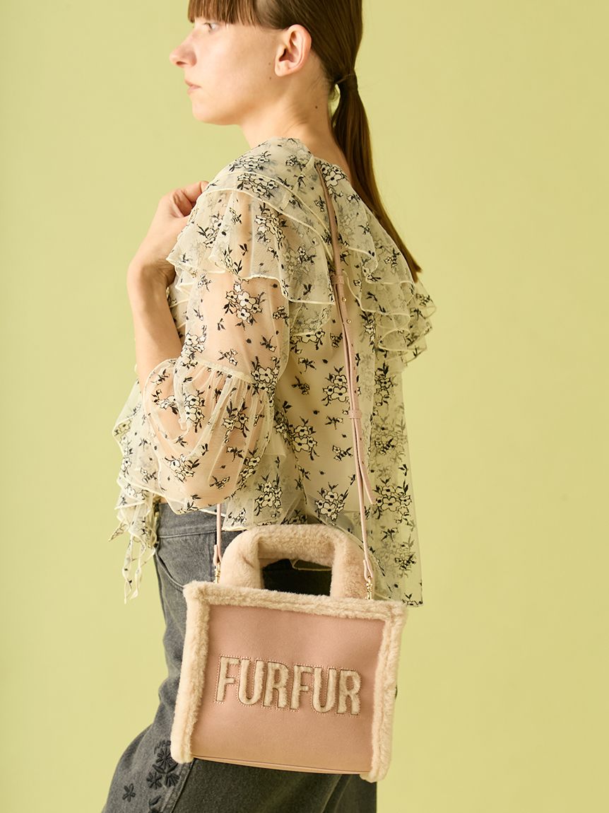 WEB・一部店舗限定カラー】ムートンロゴトートバッグ(バッグ)｜FURFUR