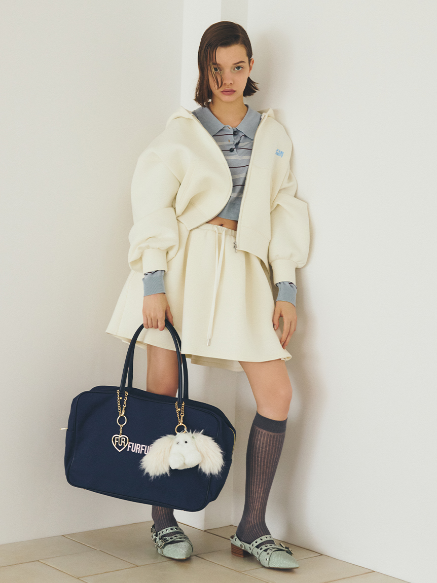 FURFUR BIGボストンバッグ ピンク FURFUR｜【WEB限定カラー】BIGボストンバッグ | Rakuten Fashion