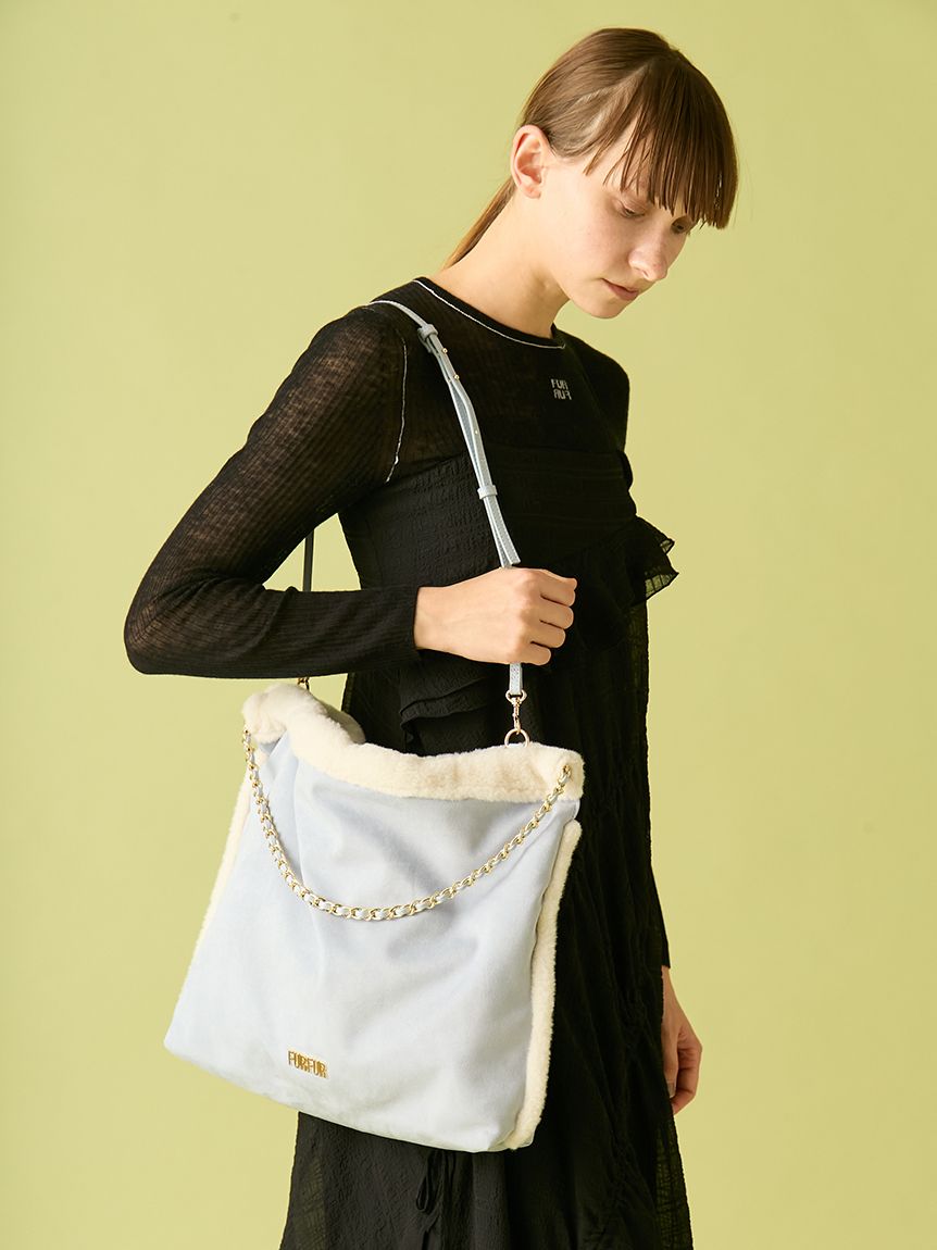 WEB限定カラー】マテリアル巾着バッグ(バッグ)｜FURFUR（ファーファー