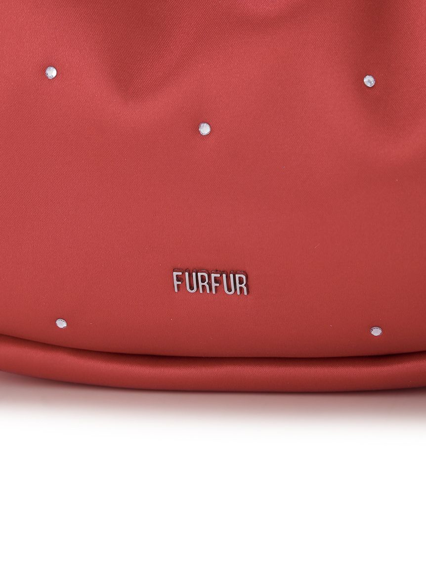 リボンハンドルサテンムーンバッグ(バッグ)｜FURFUR（ファーファー