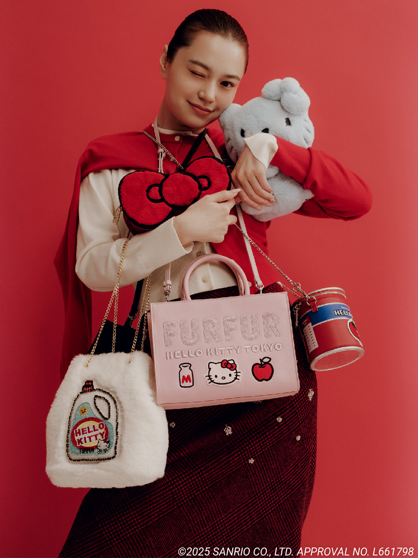 HELLO KITTYエコファーショルダーバッグ(ショルダーバッグ)｜バッグ