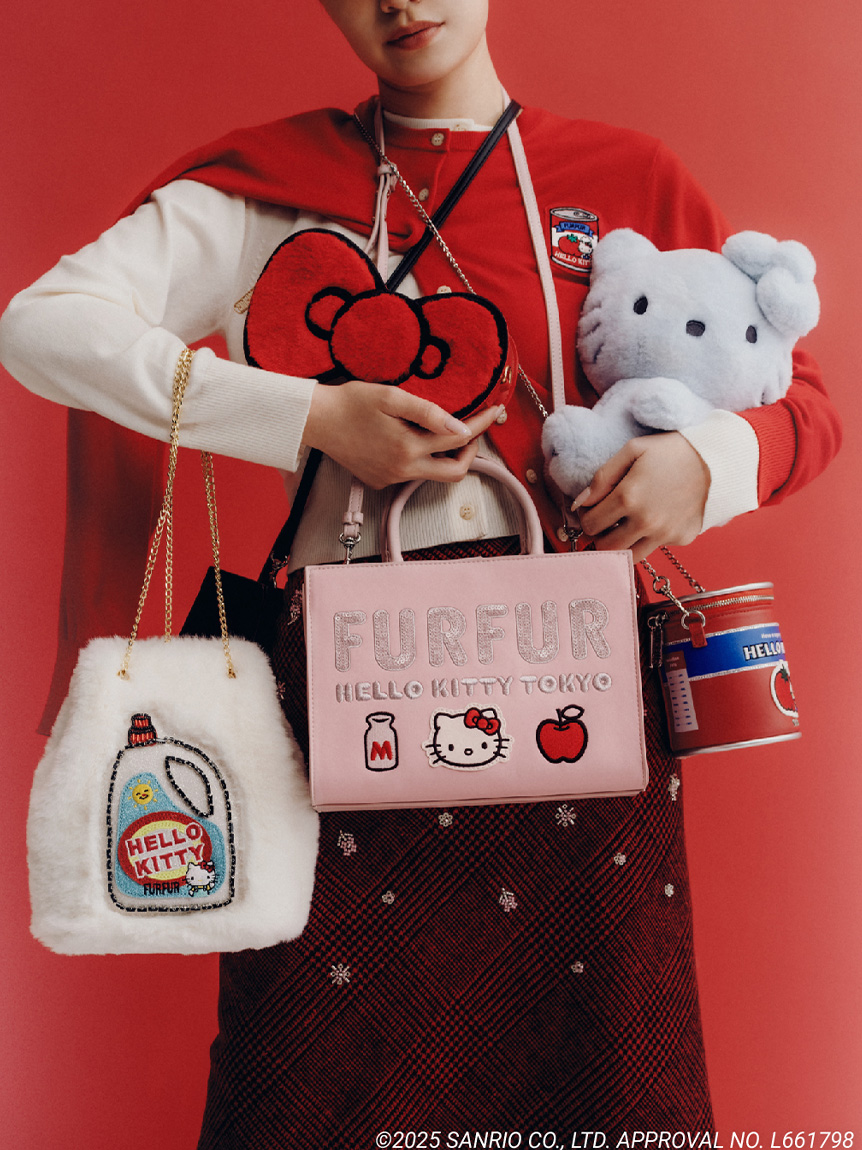 HELLO KITTYエコファーショルダーバッグ(ショルダーバッグ)｜バッグ