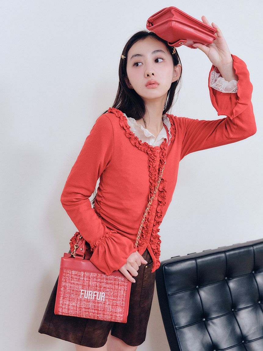 オフィシャルサイト限定カラー】ツイードロゴトートバッグ(バッグ