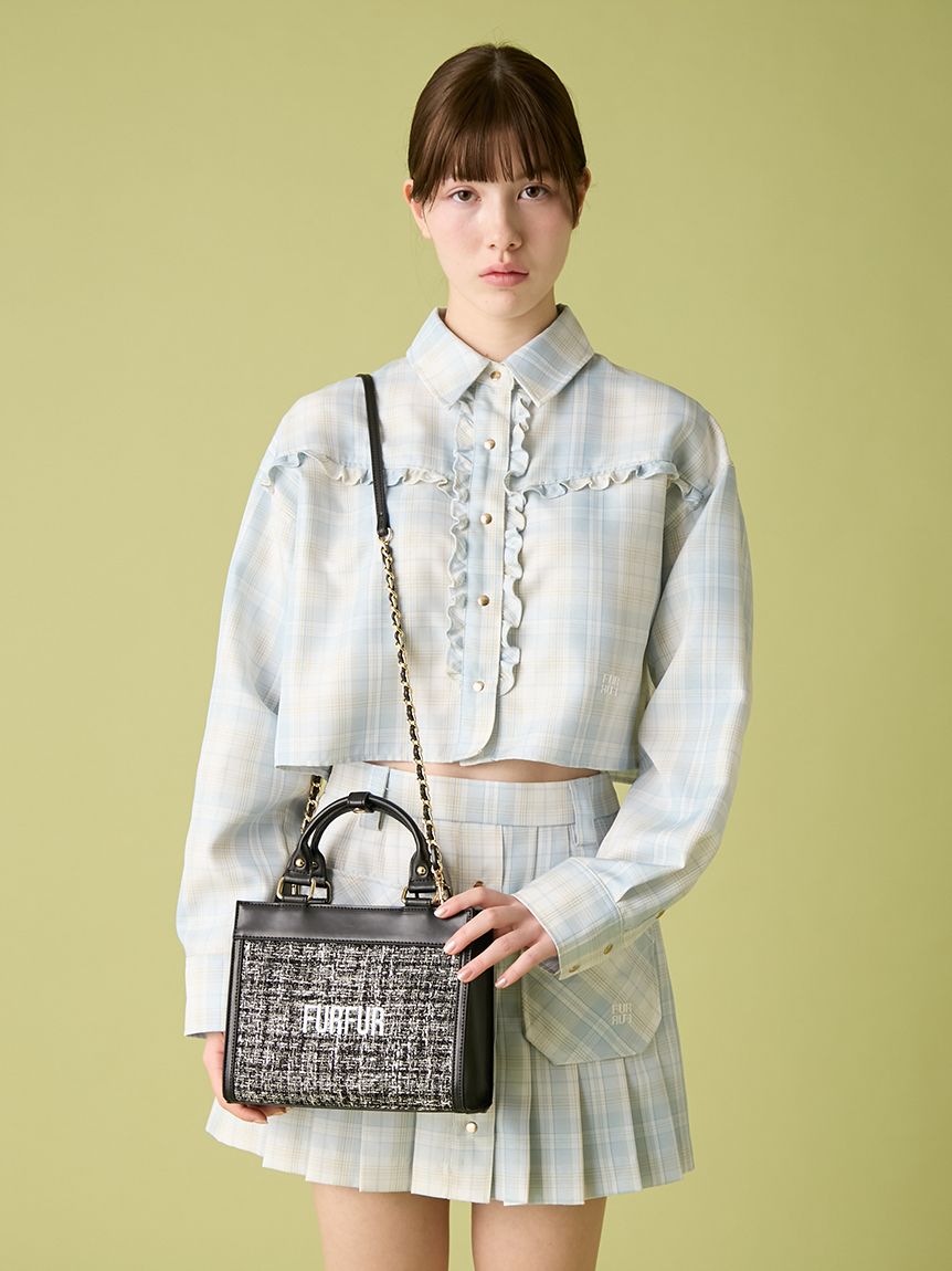 オフィシャルサイト限定カラー】ツイードロゴトートバッグ(バッグ