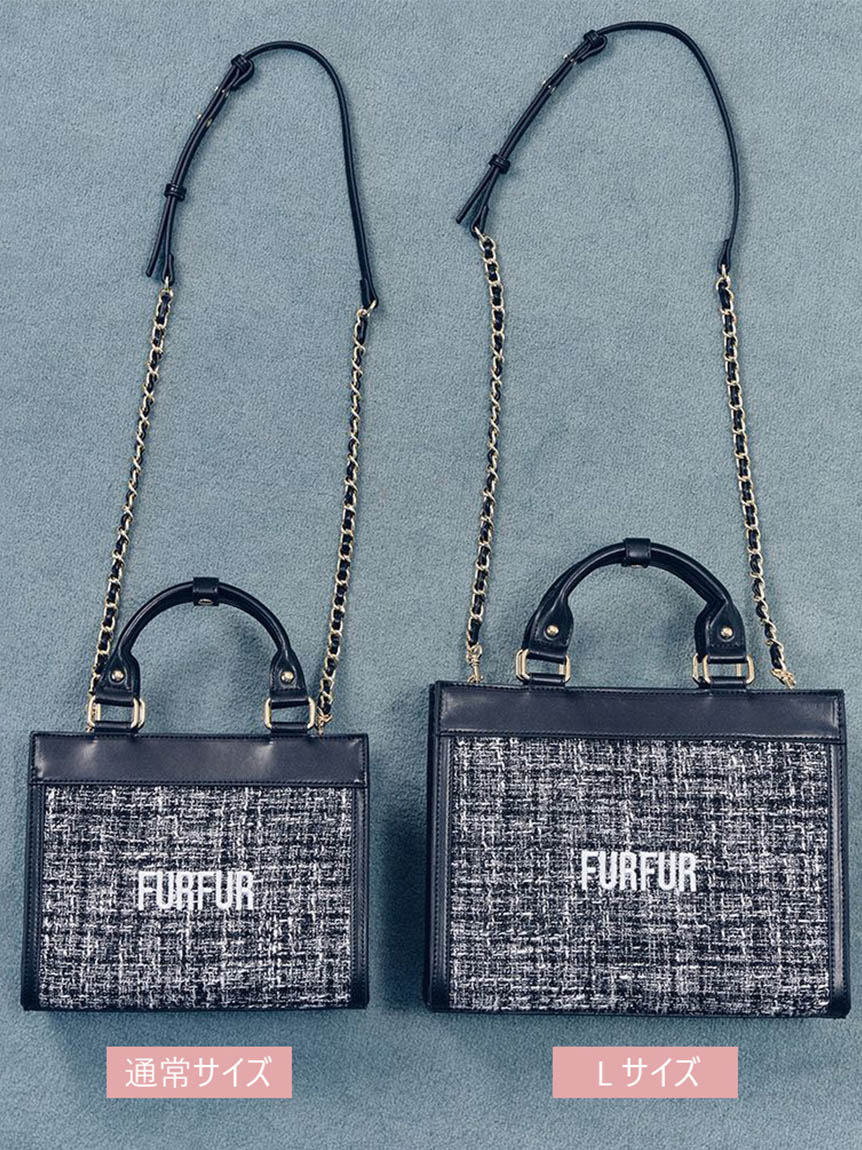 Lsize) ツイードロゴトートバッグ【WEB・一部店舗限定】(トートバッグ