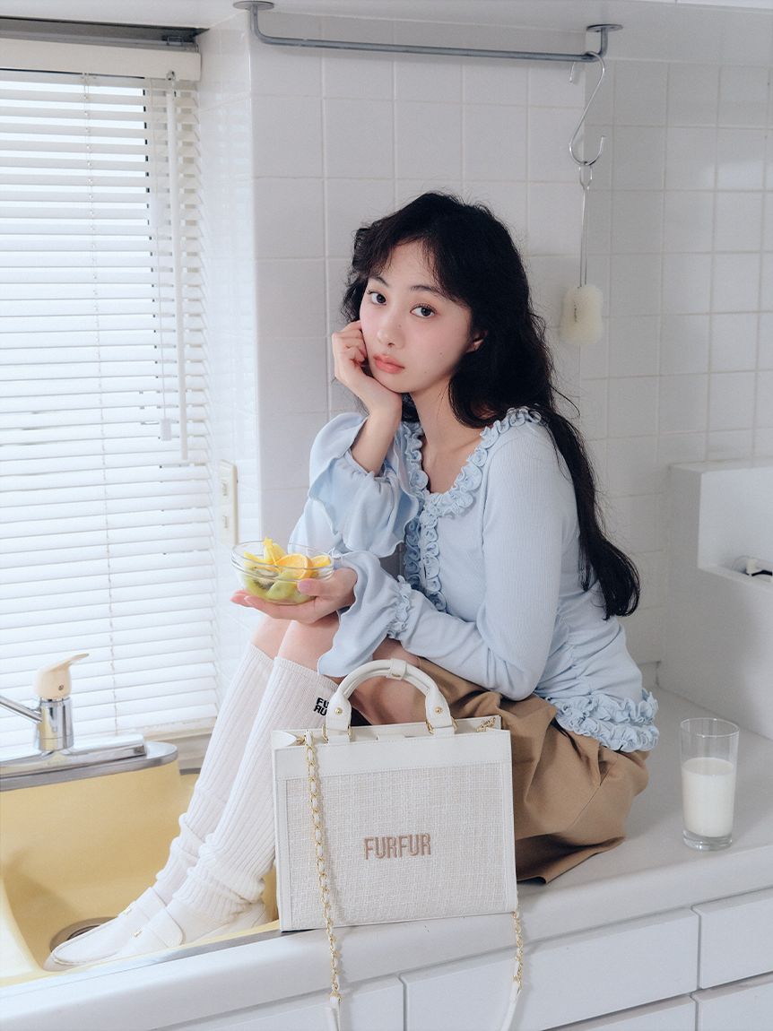 Lsize) ツイードロゴトートバッグ【WEB・一部店舗限定】(トートバッグ