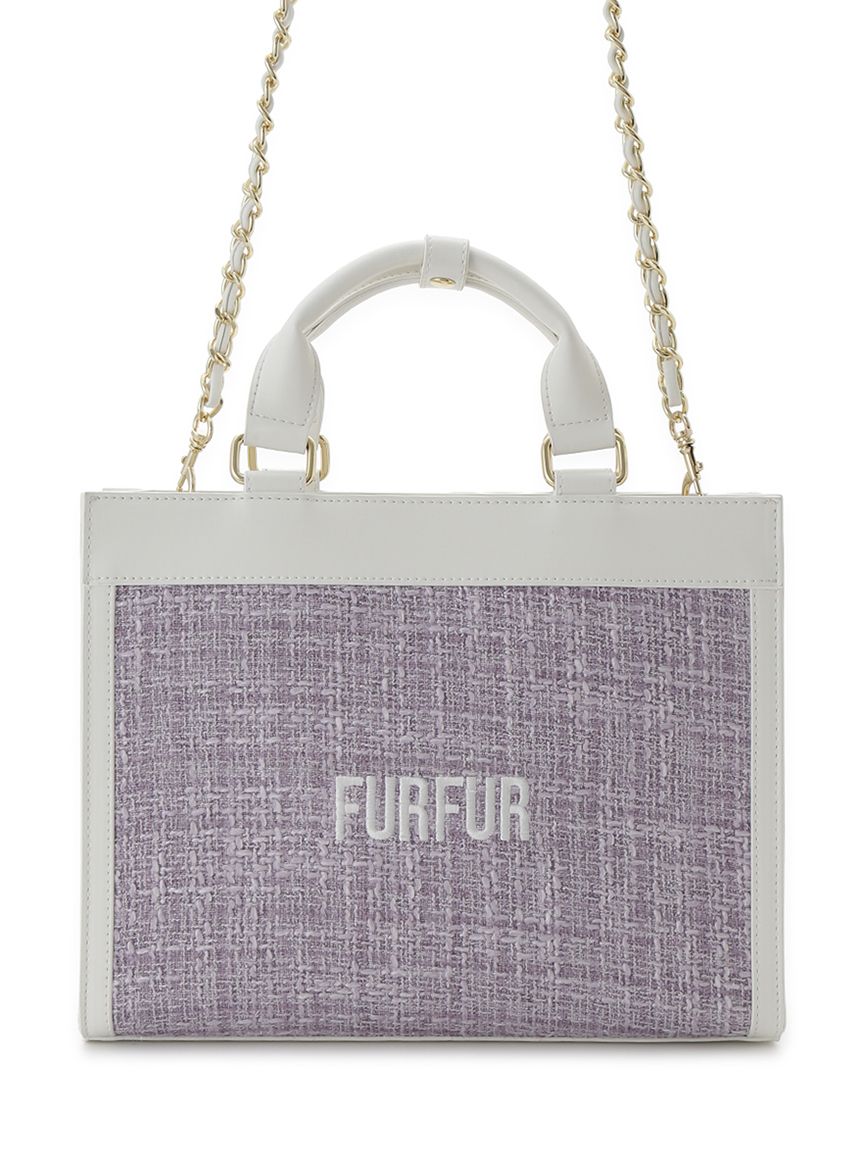 Lsize) ツイードロゴトートバッグ【WEB・一部店舗限定】(トートバッグ