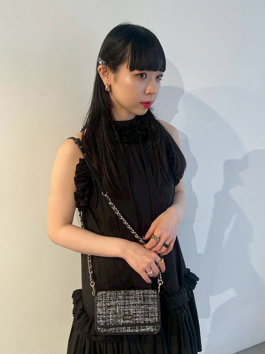 オフィシャルサイト限定カラー】ツイードロゴフォンホルダー(バッグ