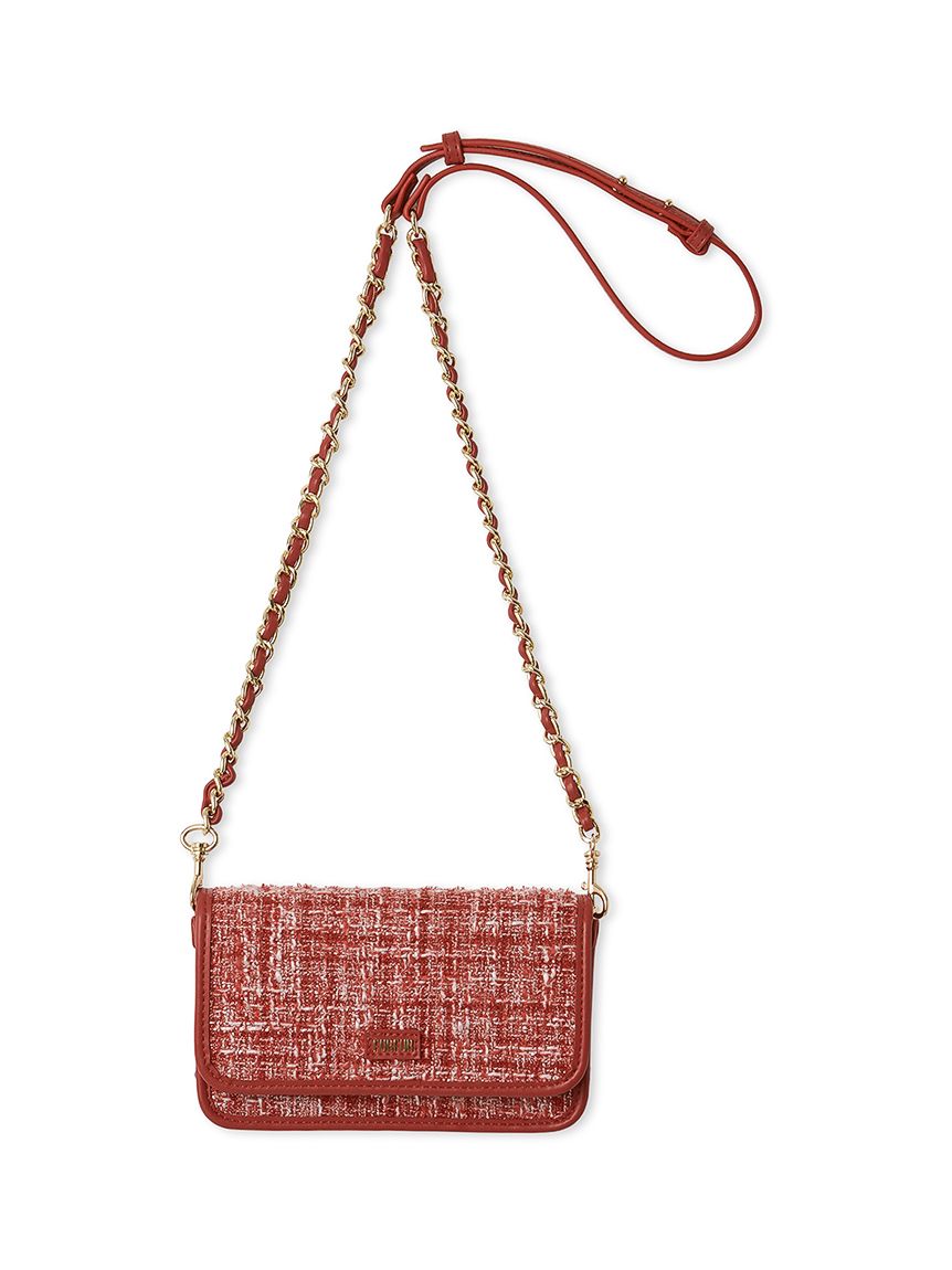 オフィシャルサイト限定カラー】ツイードロゴフォンホルダー(バッグ