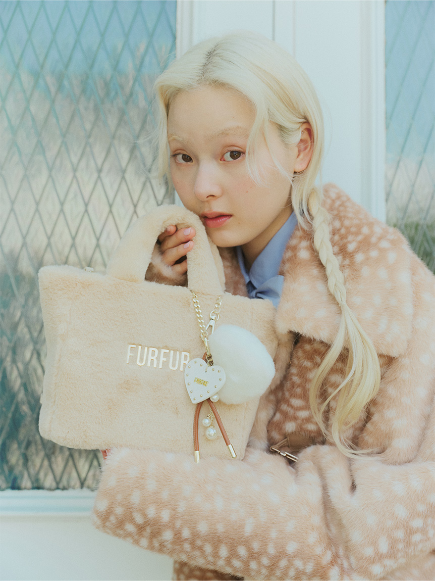 B　新品 FURFUR エコファー ボア　専用です。 限定カラー】エコファートートバッグ(トートバッグ)｜バッグ｜FURFUR