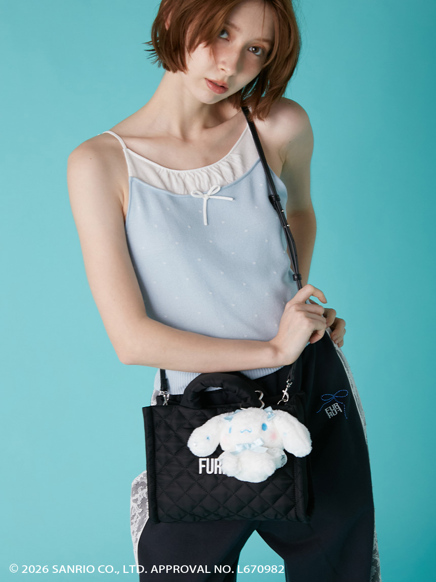 FURFUR シナモロール シナモン キルティングトートバッグ 限定色LBLU