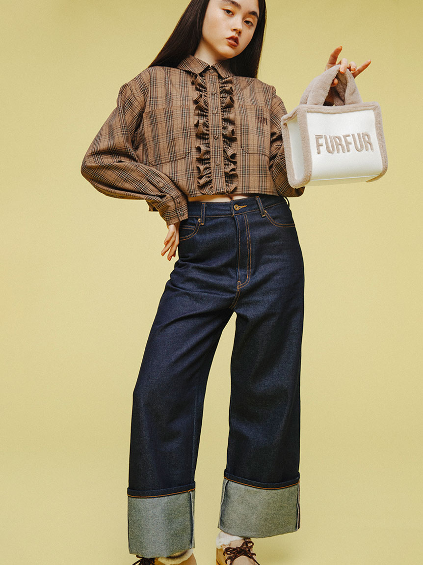 限定カラー】ムートンロゴトートバッグ(バッグ)｜FURFUR（ファーファー