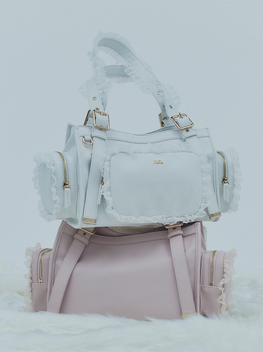 レースフリルアウトポケットバッグ(ハンドバッグ)｜BAG｜FURFUR