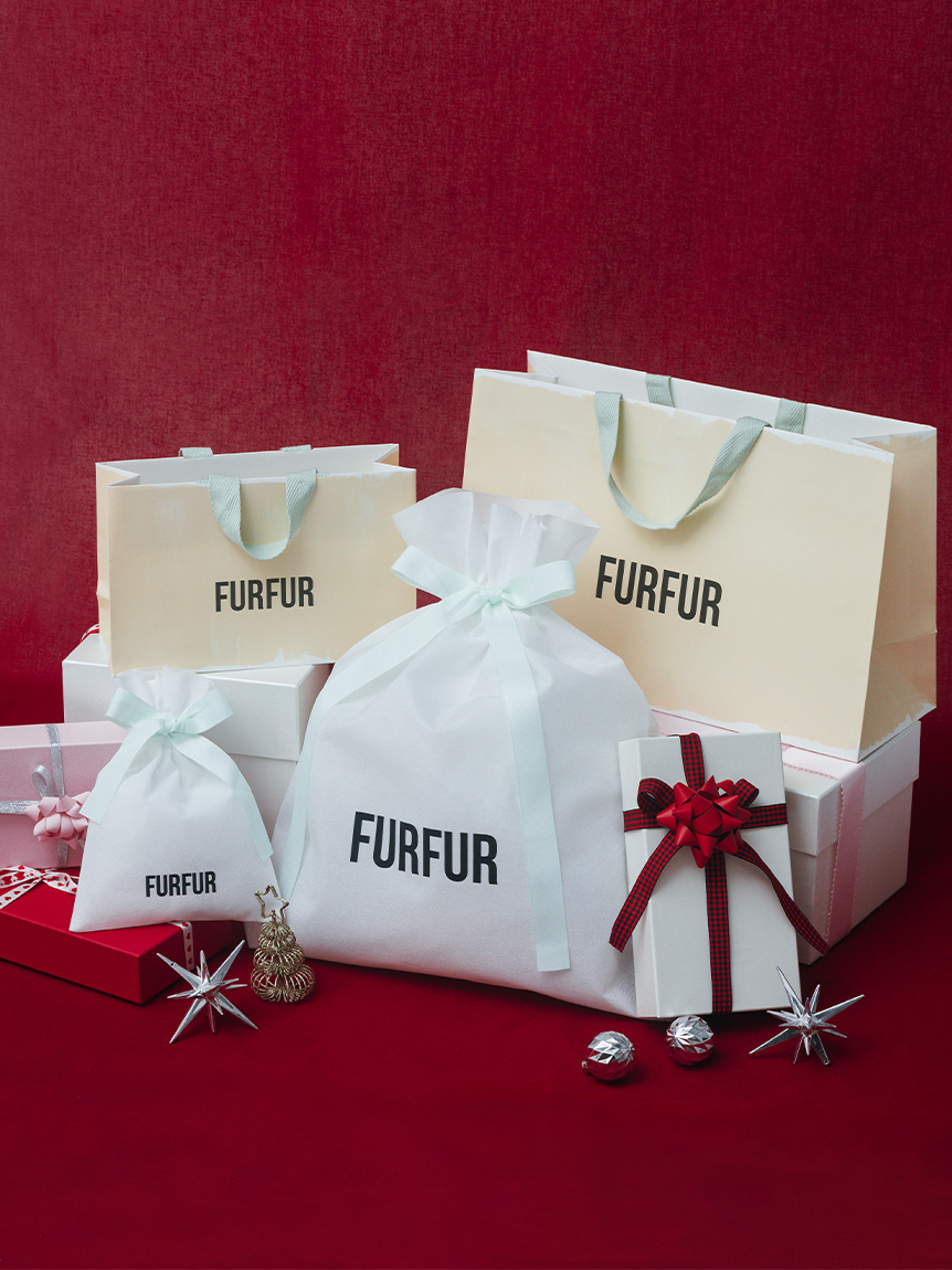 セルフラッピング】FURFUR ショッパー付きギフト巾着(S)(その他